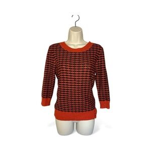 Emmelee sweater Red and Black Crew Neck Sweater